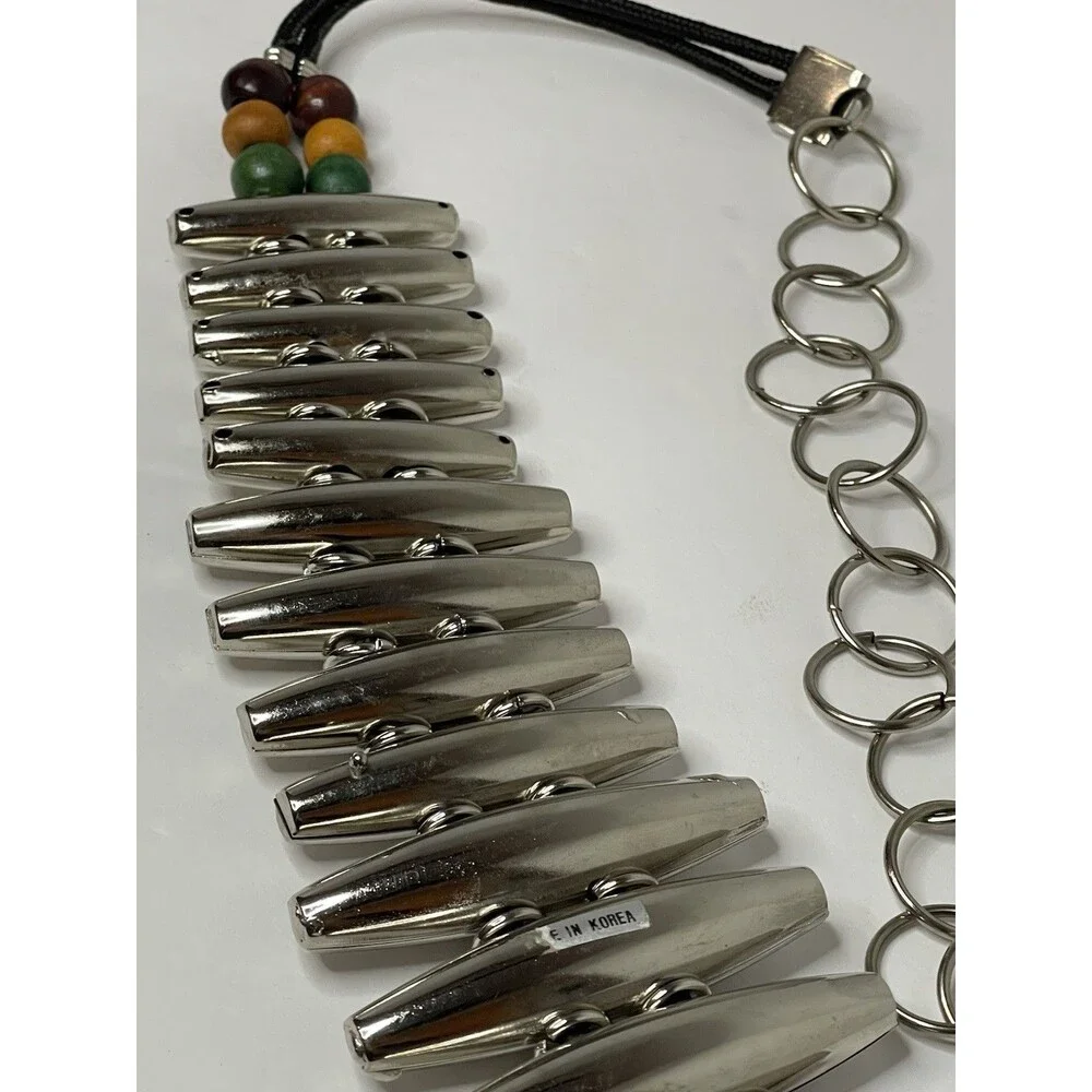 Silver Oval Points Beaded Women's Belt 37